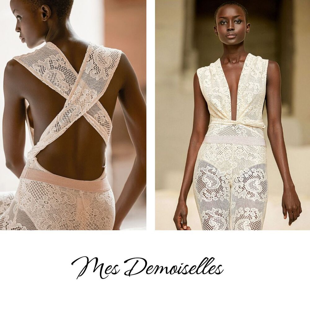 New Mes Demoiselles Fanti Lace Bodysuit - Small